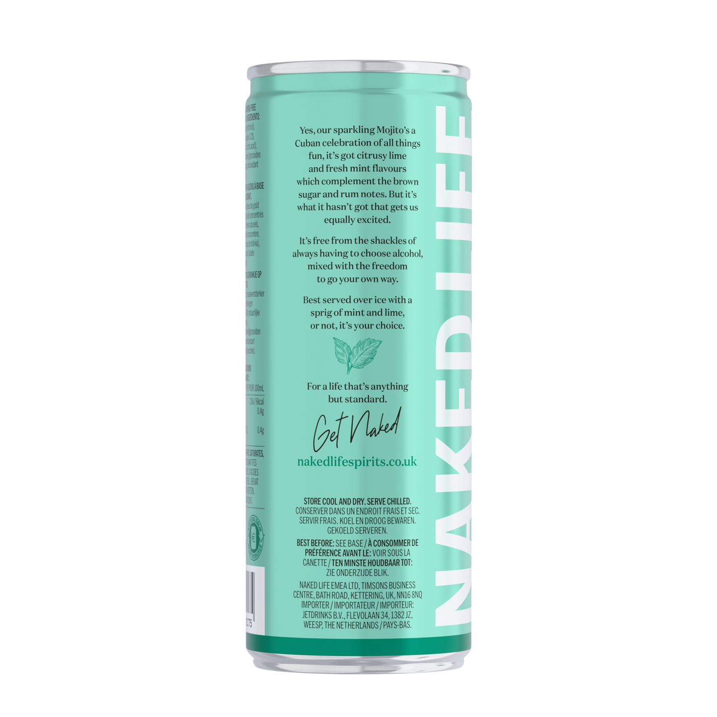 Naked Life Non-Alcoholic Cocktail Mojito 12x250ml