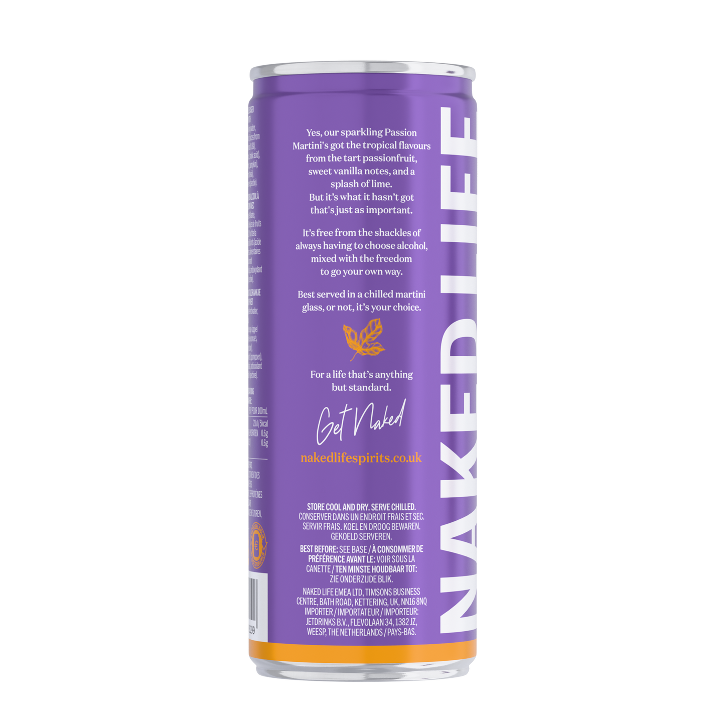 Naked Life Non-Alcoholic Cocktail Passion Martini 12x250ml