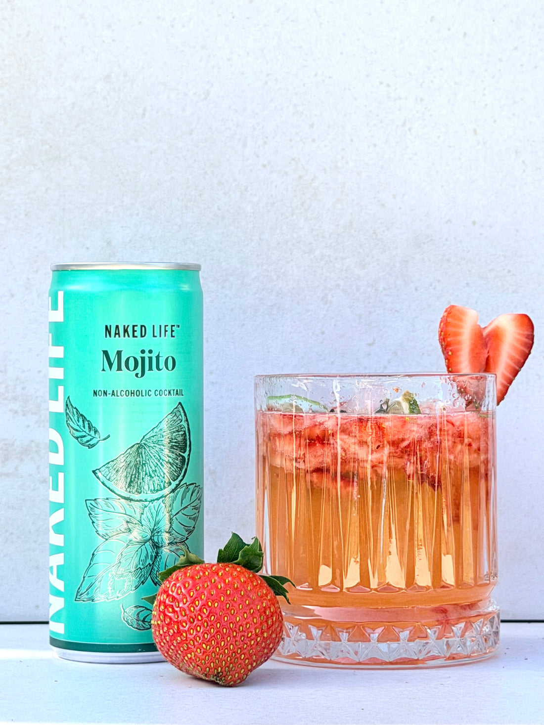 Valentines Day Strawberry & Rosemary Mojito