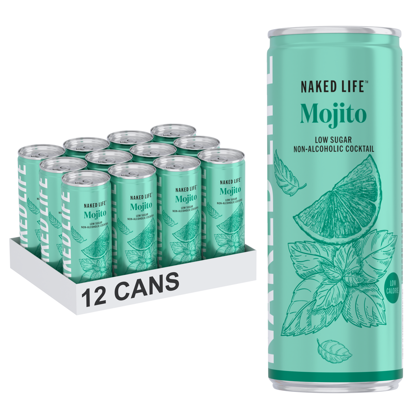 Naked Life Non-Alcoholic Cocktail Mojito 12x250ml