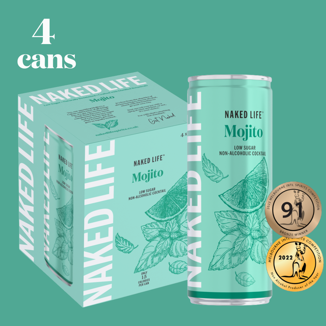 🎁 Naked Life Non-Alcoholic Cocktail Mojito 4x250ml (100% off)