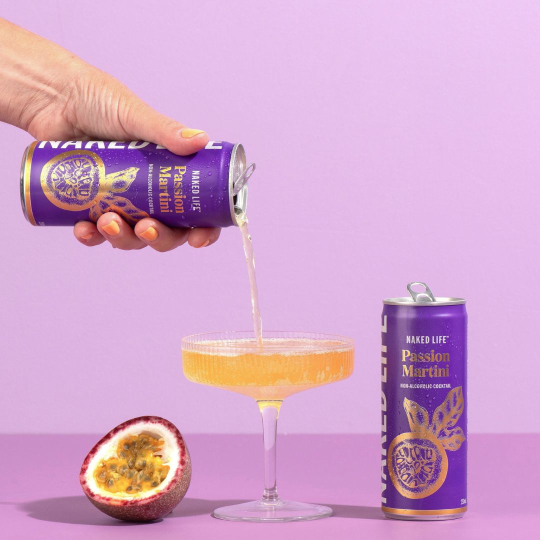 Naked Life Non-Alcoholic Cocktail Passion Martini 12x250ml