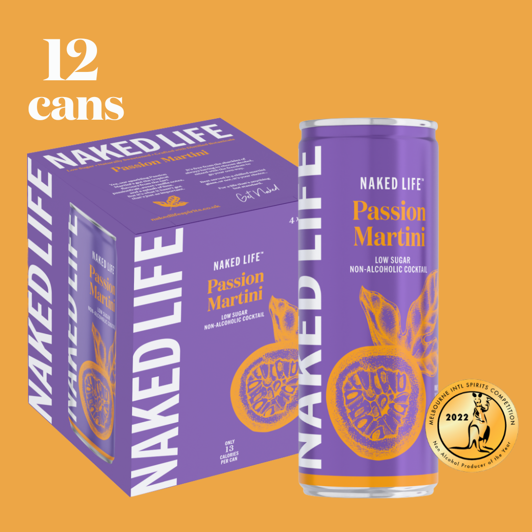 Naked Life Non-Alcoholic Cocktail Passion Martini 12x250ml