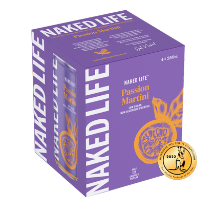Naked Life Non-Alcoholic Cocktail Passion Martini 12x250ml