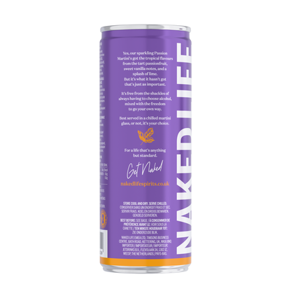 Naked Life Non-Alcoholic Cocktail Passion Martini 12x250ml