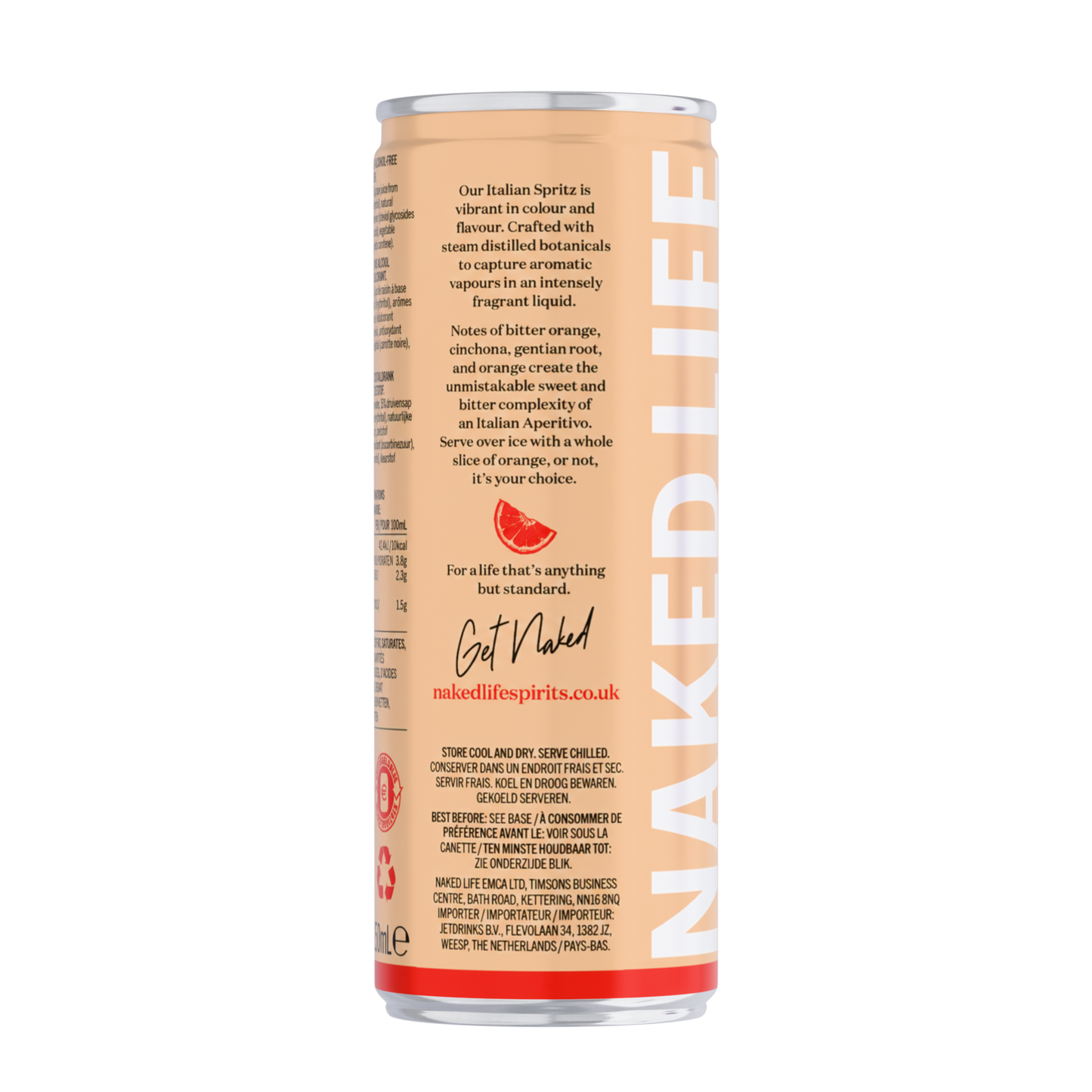 Naked Life Non-Alcoholic Cocktail Italian Spritz 1x250ml