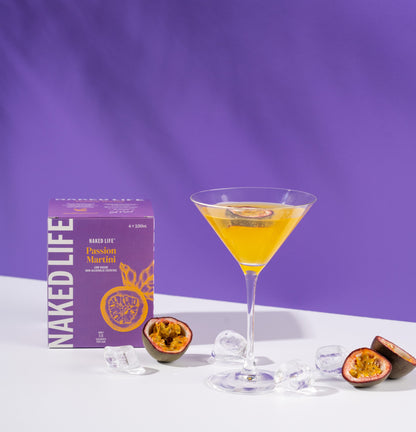 Naked Life Non-Alcoholic Cocktail Passion Martini 12x250ml